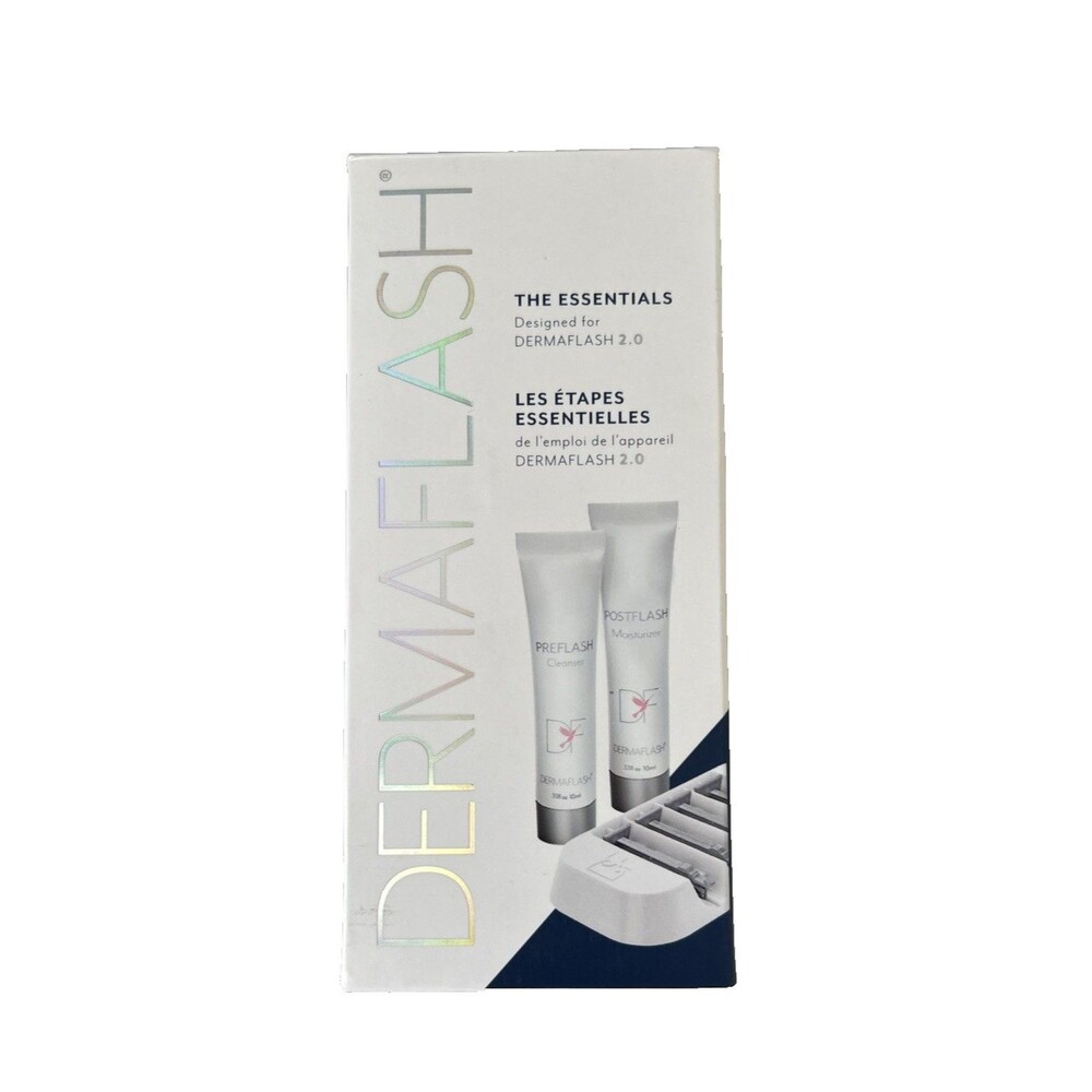 DERMAFLASH 2.0 The Essentials Anti-Aging Exfoliation Replenishment Kit NEW